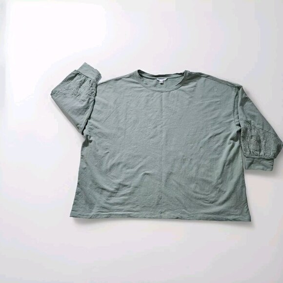 Top Womens 4X Lot of 2 Green Penningtons Melissa McCarthy Seven 7 LS Lagenlook - Picture 5 of 16